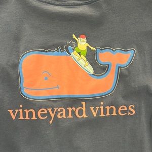 Vineyard Vines Christmas Surfing Santa Long Sleeve T-shirt